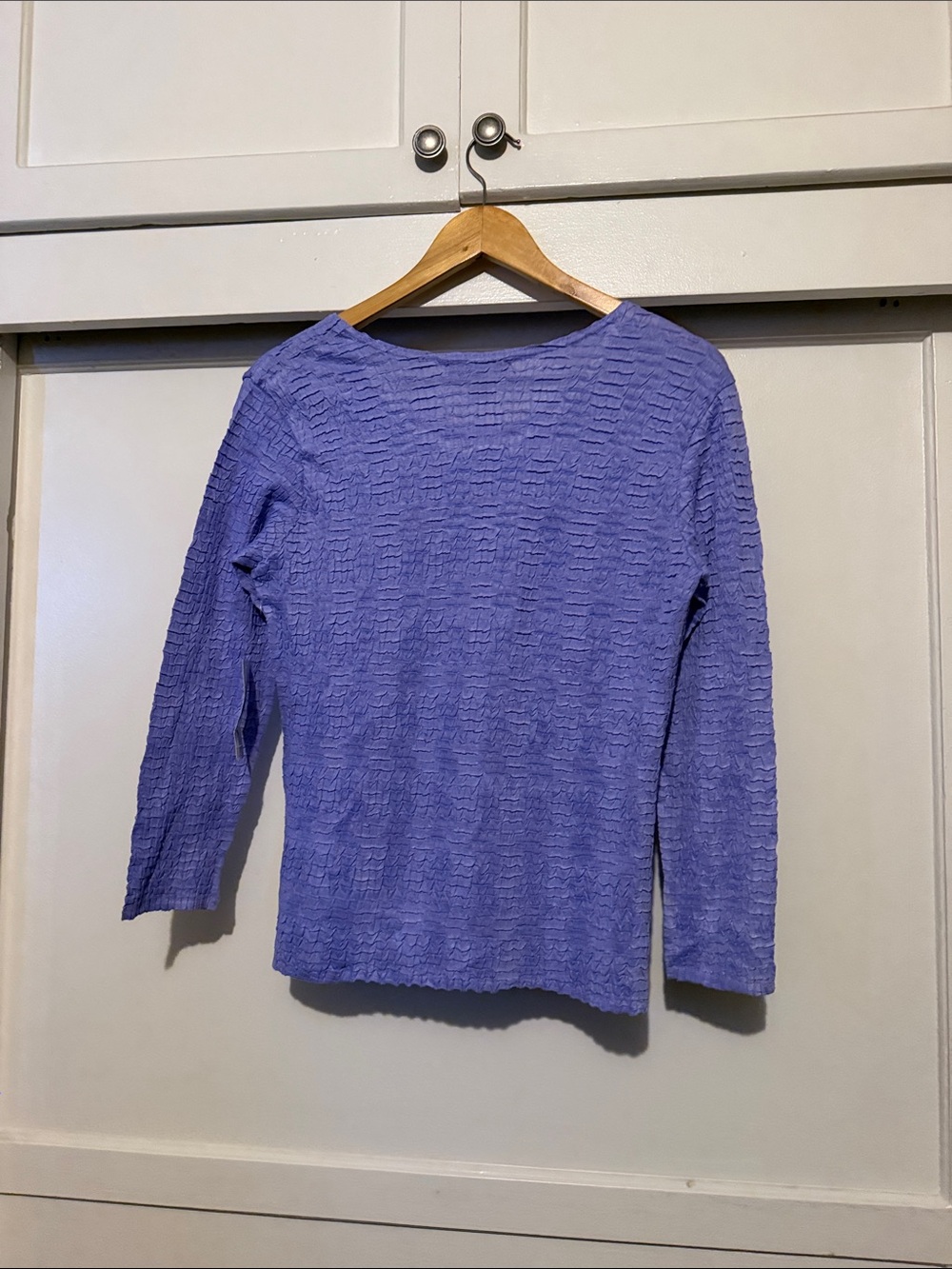 RAFAEL Lavender Textured Scoop Neck Top - Picture 5 of 5